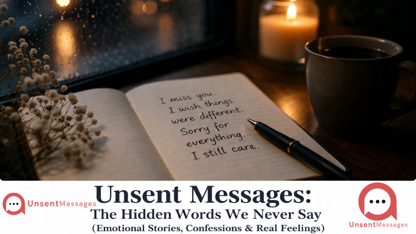 Secret Sad Message Unsent Messages: The Hidden Words We Never Say (Emotional Stories ...